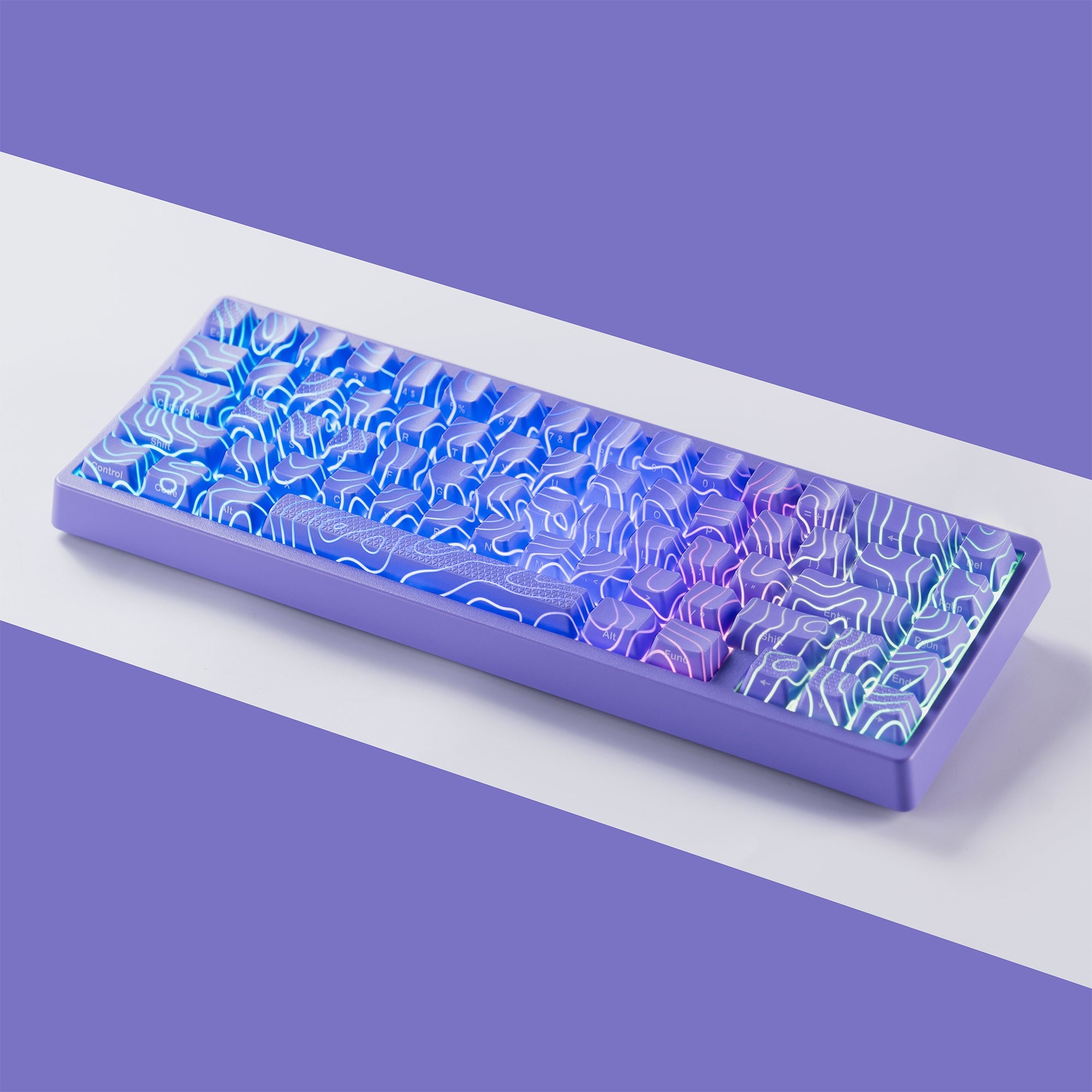 XVX M67 JadeStone VIA Tri-Mode Mechanical Keyboard with IMD-Tech Keycaps (Interstellar Black)