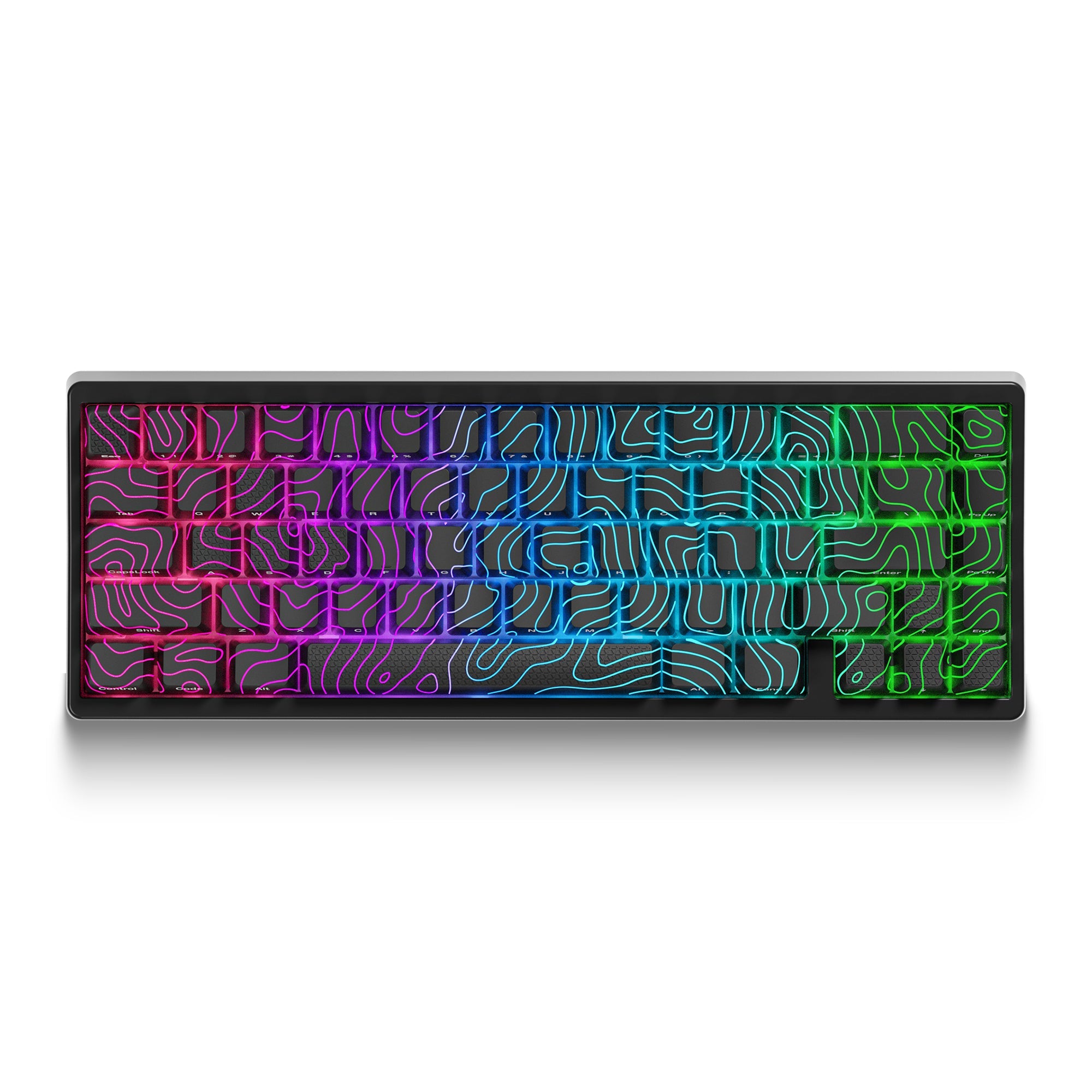 XVX M67 JadeStone VIA Tri-Mode Mechanical Keyboard with IMD-Tech Keycaps (Interstellar Black)