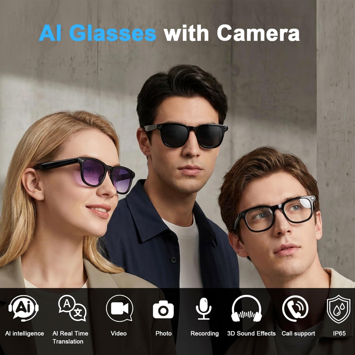 AI Smart Glasses with Camera
