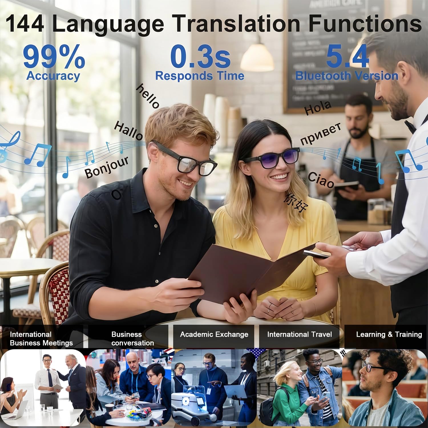 AI Smart Glasses with Camera